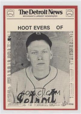 1981 Detroit News Detroit Tigers Boys of Summer 100th Anniversary - [Base] - Red Border #44 - Hoot Evers