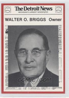 1981 Detroit News Detroit Tigers Boys of Summer 100th Anniversary - [Base] - Red Border #5 - Walter O. Briggs