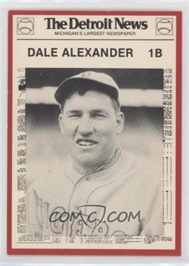 1981 Detroit News Detroit Tigers Boys of Summer 100th Anniversary - [Base] - Red Border #69 - Dale Alexander