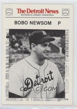 1981 Detroit News Detroit Tigers Boys of Summer 100th Anniversary - [Base] - Red Text #64 - Bobo Newsom