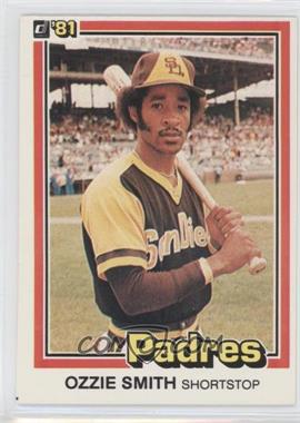 1981 Donruss - [Base] #1 - Ozzie Smith