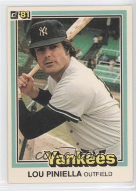 1981 Donruss - [Base] #109 - Lou Piniella