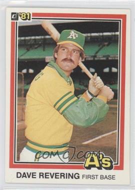 1981 Donruss - [Base] #117 - Dave Revering