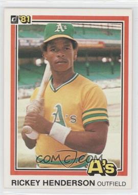 1981 Donruss - [Base] #119 - Rickey Henderson