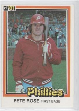 1981 Donruss - [Base] #131.1 - Pete Rose ("…see card 251" on Back)