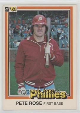 1981 Donruss - [Base] #131.1 - Pete Rose ("…see card 251" on Back) [EX to NM]