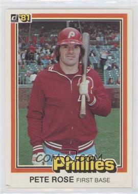 1981 Donruss - [Base] #131.1 - Pete Rose ("…see card 251" on Back)