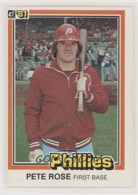 1981 Donruss - [Base] #131.1 - Pete Rose ("…see card 251" on Back)