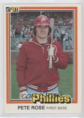 1981 Donruss - [Base] #131.1 - Pete Rose ("…see card 251" on Back)