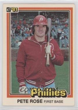 1981 Donruss - [Base] #131.2 - Pete Rose ("…see card 371" on Back) [EX to NM]