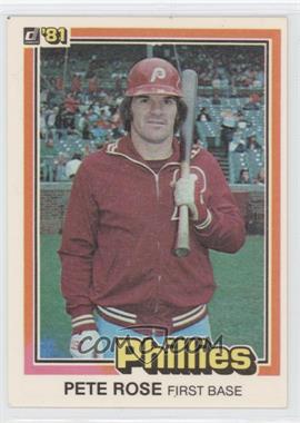 1981 Donruss - [Base] #131.2 - Pete Rose ("…see card 371" on Back)
