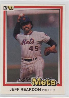 1981 Donruss - [Base] #156 - Jeff Reardon