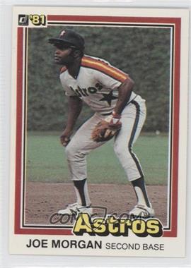 1981 Donruss - [Base] #18 - Joe Morgan