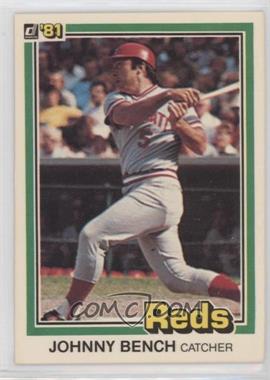 1981 Donruss - [Base] #182 - Johnny Bench [EX to NM]