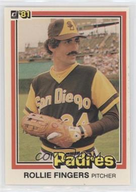 1981 Donruss - [Base] #2 - Rollie Fingers