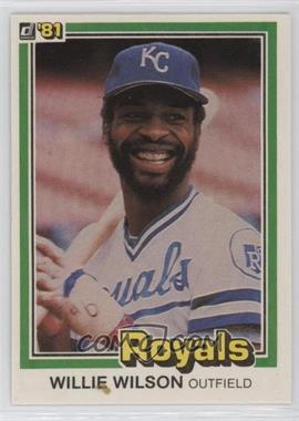 1981 Donruss - [Base] #223 - Willie Wilson