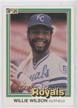 1981 Donruss - [Base] #223 - Willie Wilson