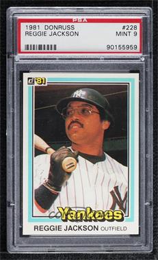 1981 Donruss - [Base] #228 - Reggie Jackson [PSA 9 MINT]