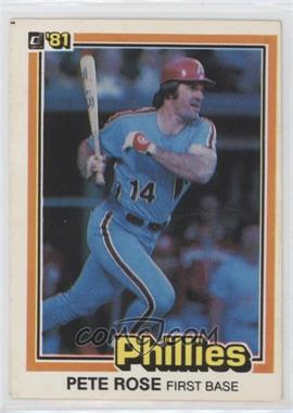 1981 Donruss - [Base] #251 - Pete Rose