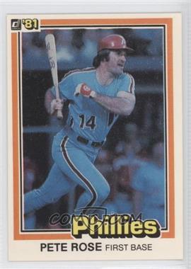 1981 Donruss - [Base] #251 - Pete Rose