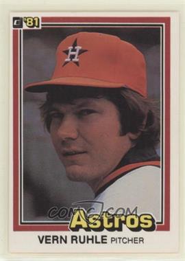 1981 Donruss - [Base] #261.2 - Vern Ruhle (Head Shot of Ken Forsch)