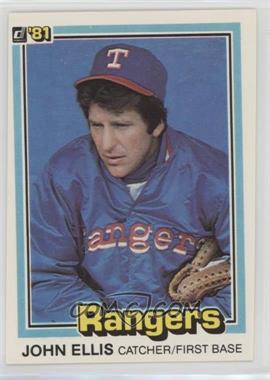 1981 Donruss - [Base] #26.2 - John Ellis (with glove, corrected)