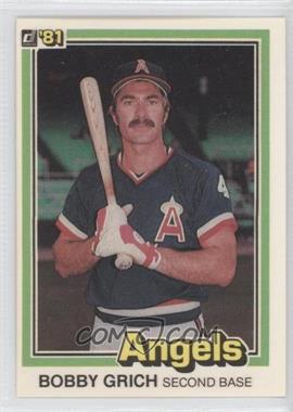 1981 Donruss - [Base] #289 - Bobby Grich