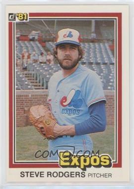 1981 Donruss - [Base] #330.1 - Steve Rogers (Last Name Rodgers on front)