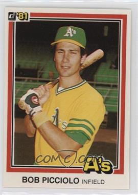 1981 Donruss - [Base] #357.1 - Rob Picciolo (Bob on Front)