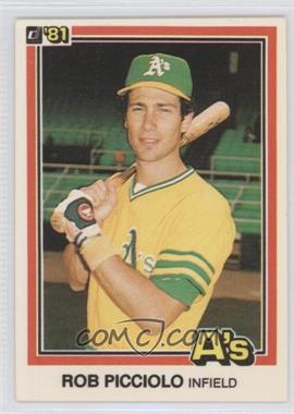 1981 Donruss - [Base] #357.2 - Rob Picciolo (Rob on Front)