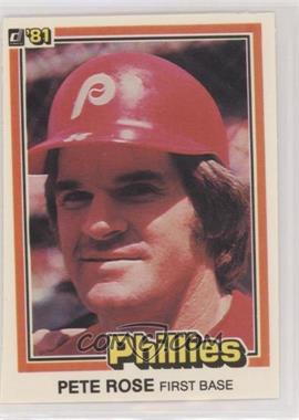 1981 Donruss - [Base] #371 - Pete Rose [EX to NM]