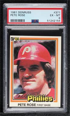 1981 Donruss - [Base] #371 - Pete Rose [PSA 6 EX‑MT]