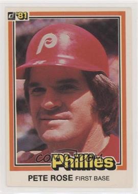 1981 Donruss - [Base] #371 - Pete Rose