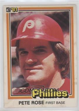 1981 Donruss - [Base] #371 - Pete Rose [Good to VG‑EX]