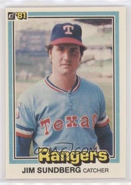 1981 Donruss - [Base] #385 - Jim Sundberg