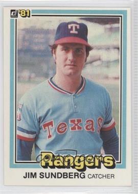 1981 Donruss - [Base] #385 - Jim Sundberg