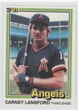 1981 Donruss - [Base] #409 - Carney Lansford