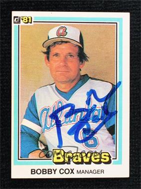 1981 Donruss - [Base] #426 - Bobby Cox [JSA Certified COA Sticker]