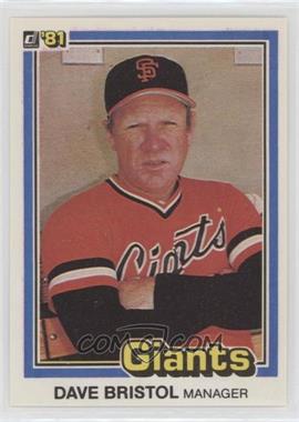 1981 Donruss - [Base] #436 - Dave Bristol