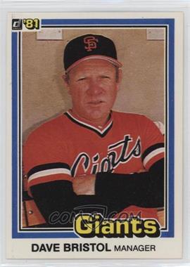 1981 Donruss - [Base] #436 - Dave Bristol