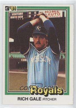 1981 Donruss - [Base] #462 - Rich Gale