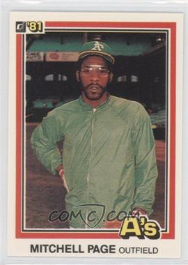 1981 Donruss - [Base] #480 - Mitchell Page