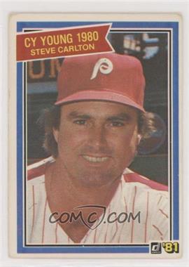 1981 Donruss - [Base] #481 - Steve Carlton [Good to VG‑EX]