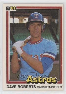 1981 Donruss - [Base] #490.2 - Dave Roberts (1980: 3 Lines of Text)