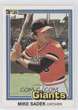 1981 Donruss - [Base] #498 - Mike Sadek