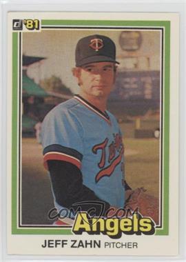 1981 Donruss - [Base] #532.2 - Jeff Zahn (1980: 4 Lines of Text)