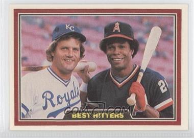 1981 Donruss - [Base] #537 - Best Hitters In Baseball - George Brett, Rod Carew