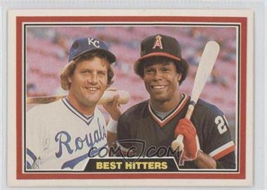 1981 Donruss - [Base] #537 - Best Hitters In Baseball - George Brett, Rod Carew