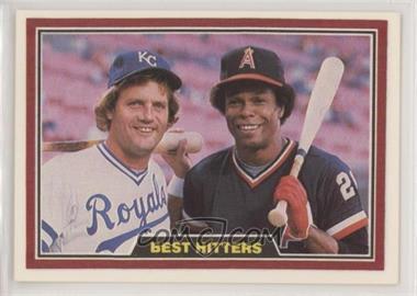 1981 Donruss - [Base] #537 - Best Hitters In Baseball - George Brett, Rod Carew