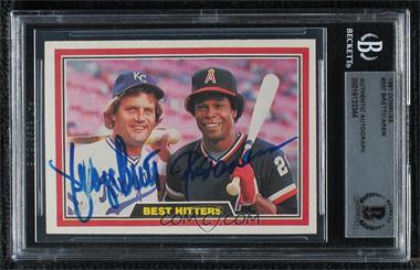 1981 Donruss - [Base] #537 - Best Hitters In Baseball - George Brett, Rod Carew [BAS BGS Authentic]